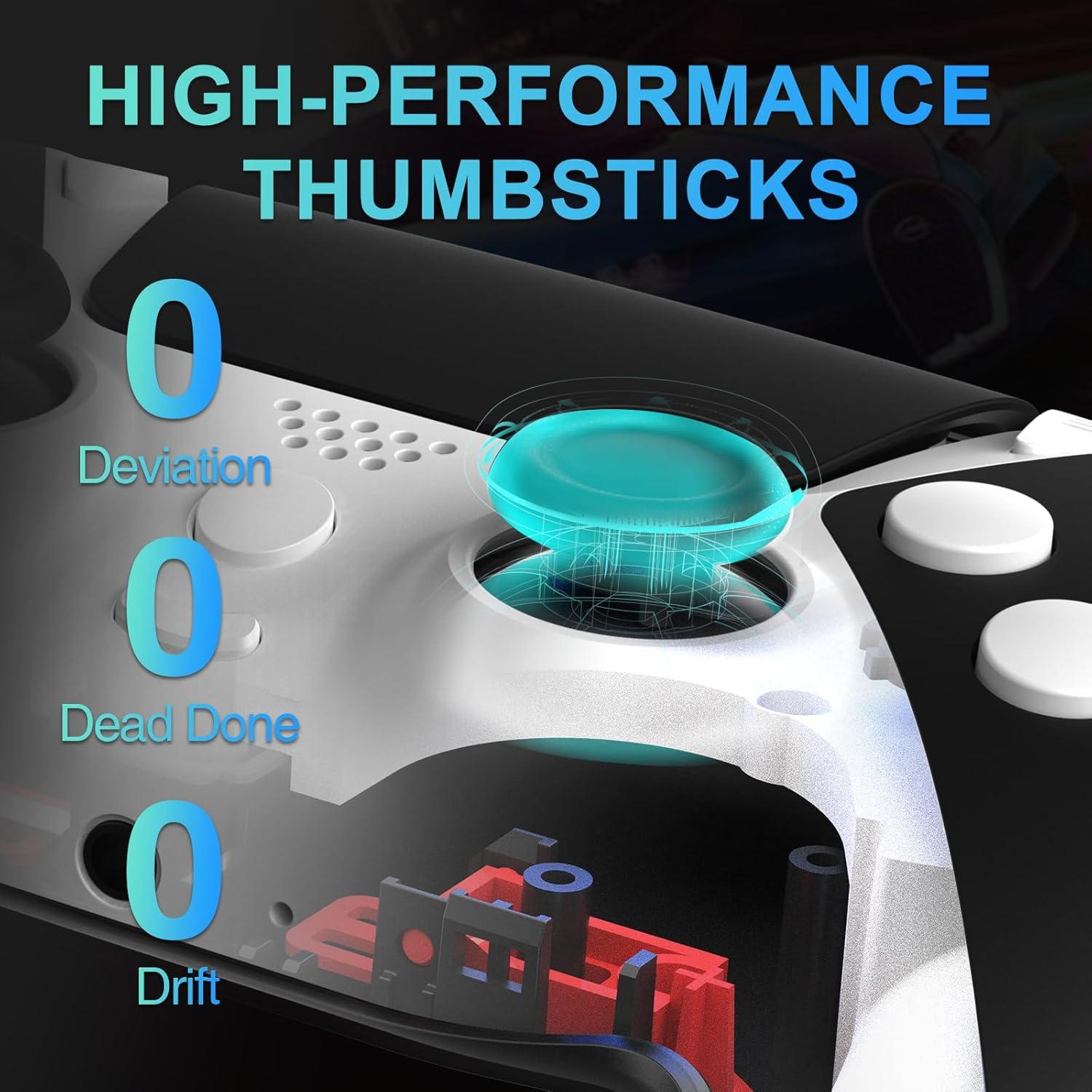 Controlador Inalámbrico Enstixsm para PC y PS4 con Paletas