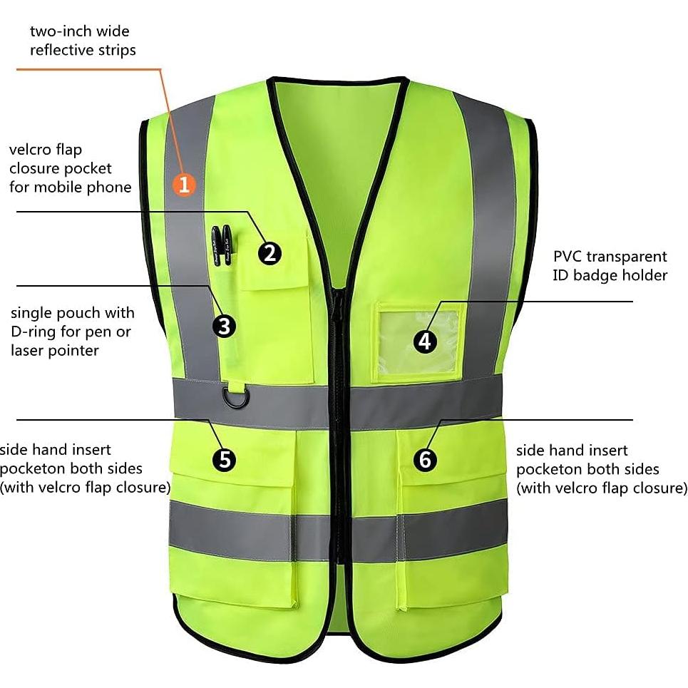 Chaleco de Seguridad Tydon Guardian Alta Visibilidad