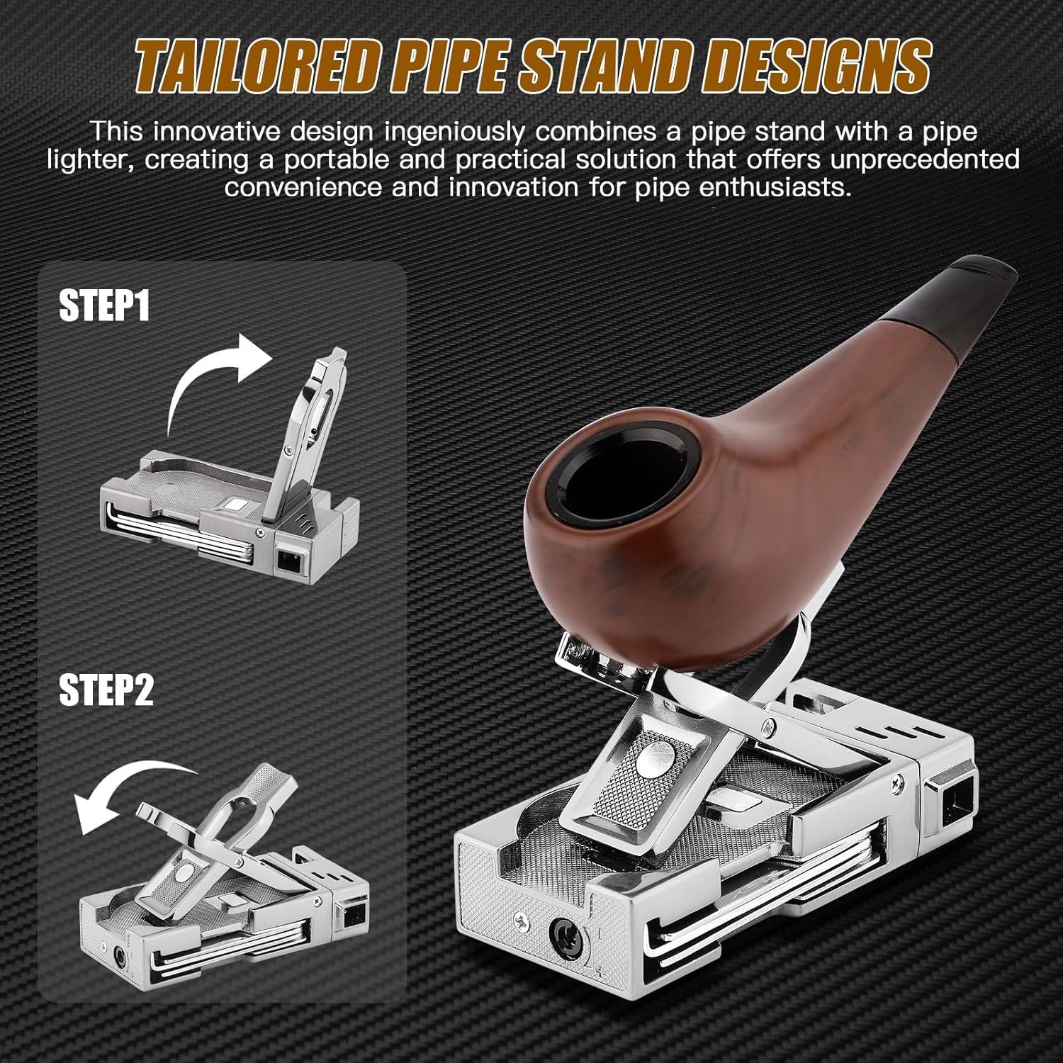 Encendedor de Tubos LIHTUN 5 en 1 Butano con Soporte y Herramientas