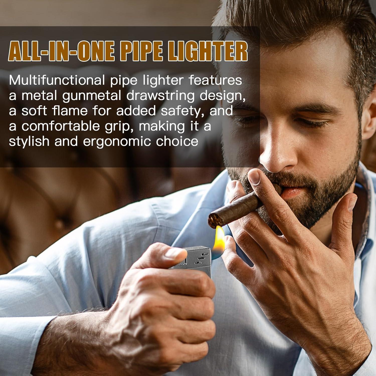 Encendedor de Tubos LIHTUN 5 en 1 Butano con Soporte y Herramientas