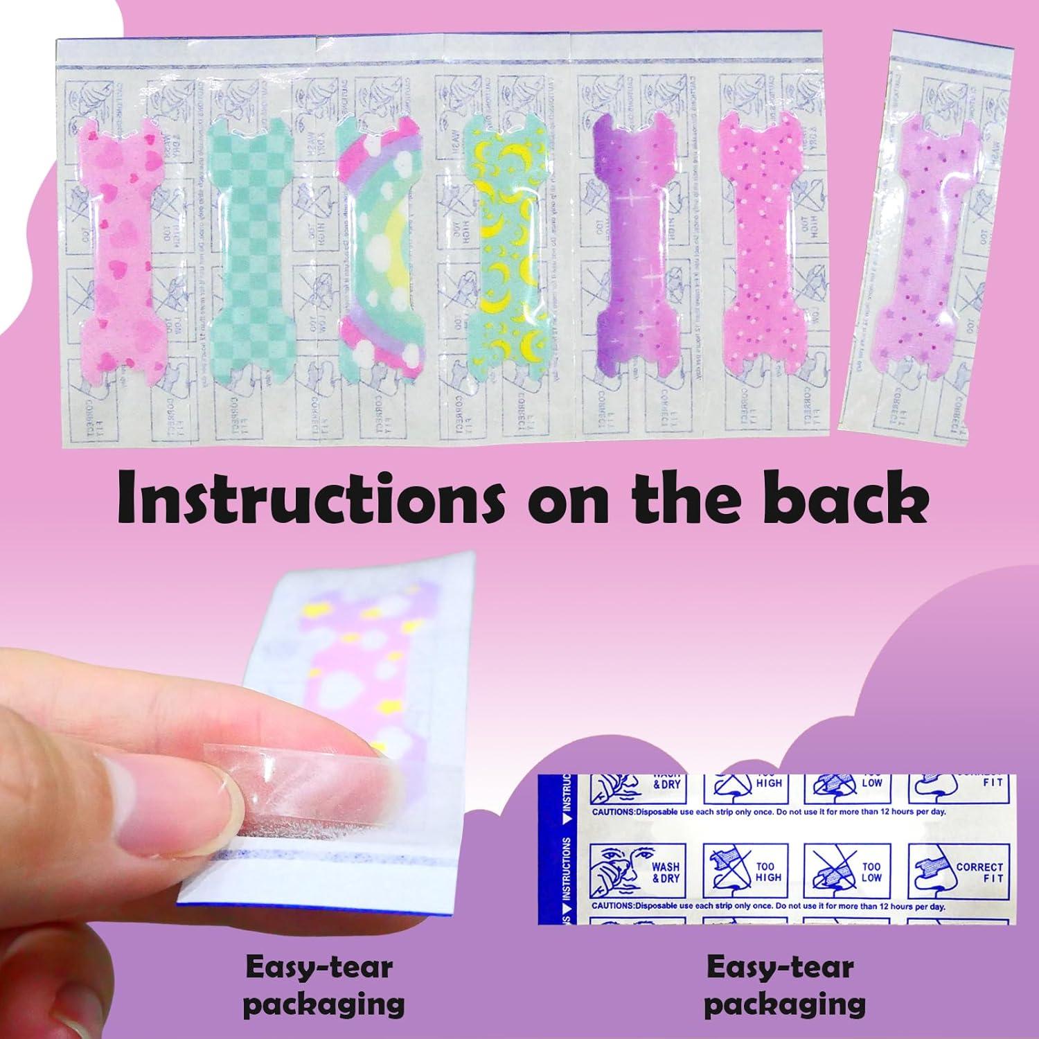 Tiras Nasales para Niños CMINAUS 40 Piezas Dibujos Animados