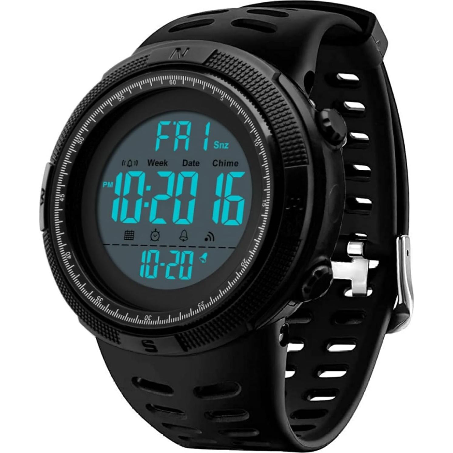 Reloj Digital Deportivo CakCity Unisex 49mm Impermeable