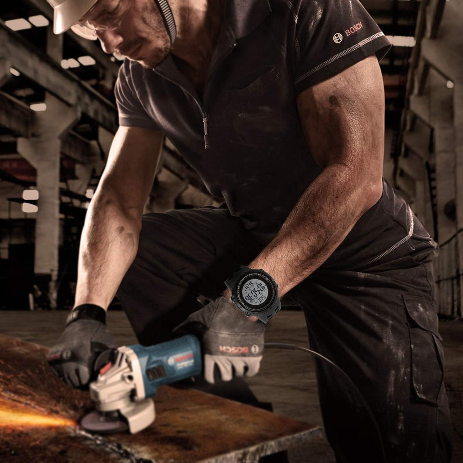 Reloj Digital Deportivo CakCity Unisex 49mm Impermeable