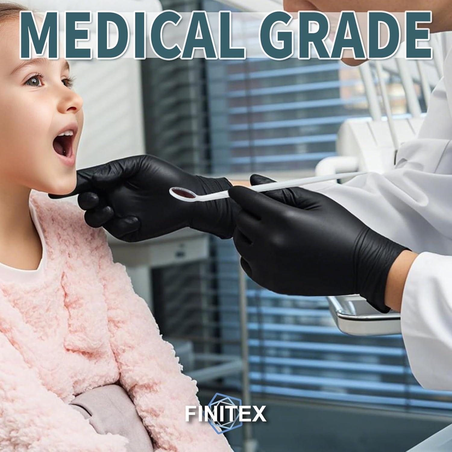 Guantes Desechables Nitrilo FINITEX 100 PCS Pequeño