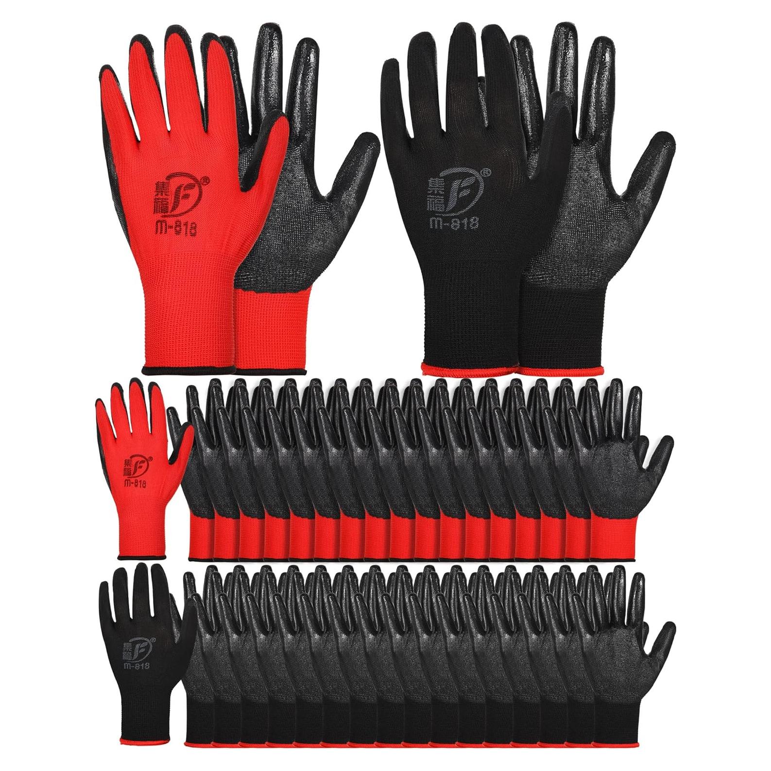 Guantes de Jardinería Honeydak 36 Pares Goma Transpirable