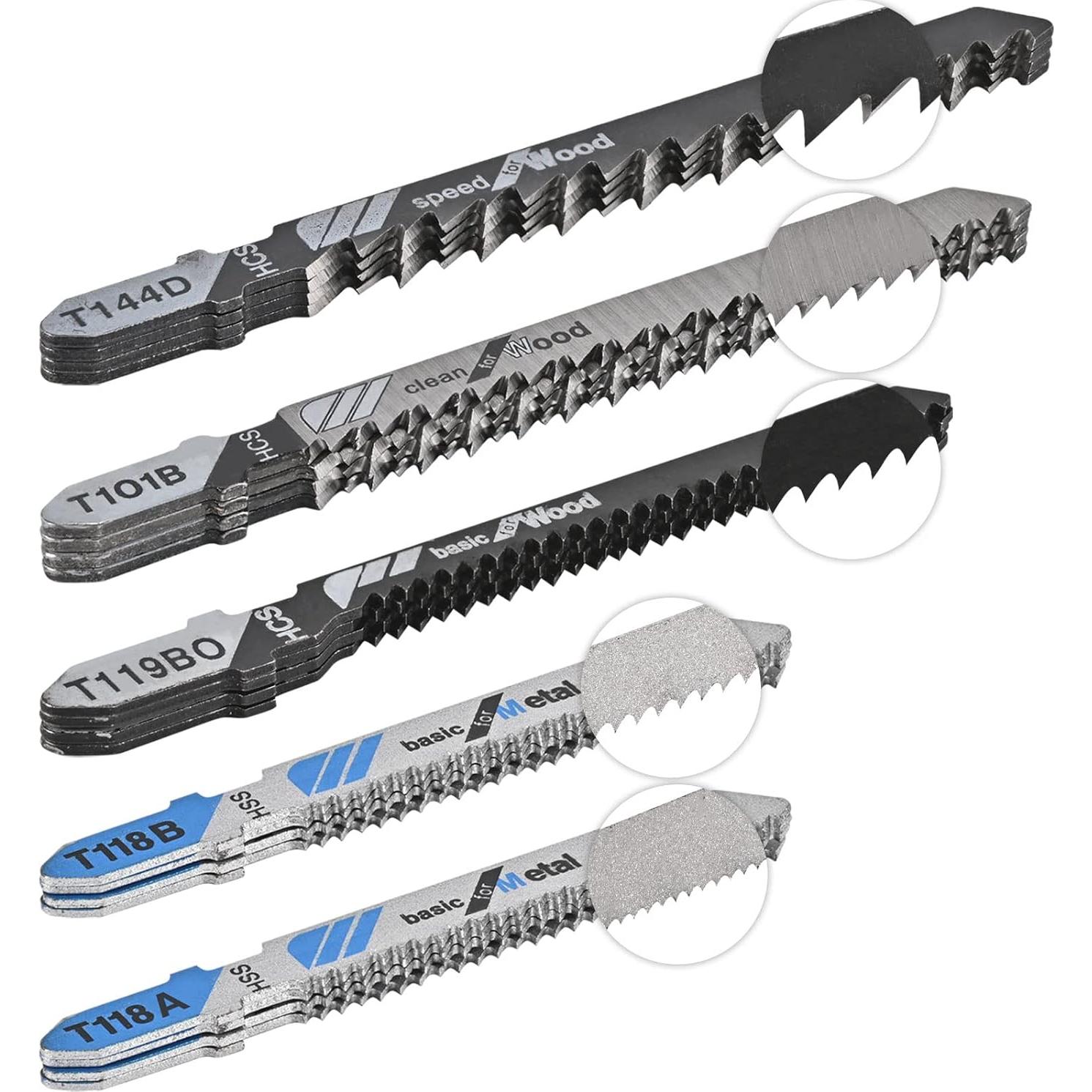 Juego de 20 Hojas de Sierra de Calar T-Shank Aleybloodes