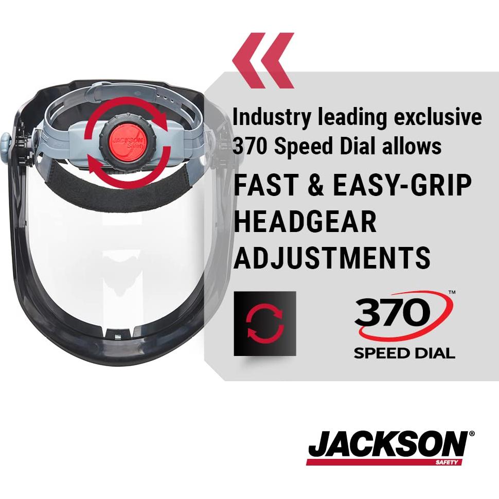 Escudo Facial MAXVIEW Jackson Safety Ajuste Rápido 370
