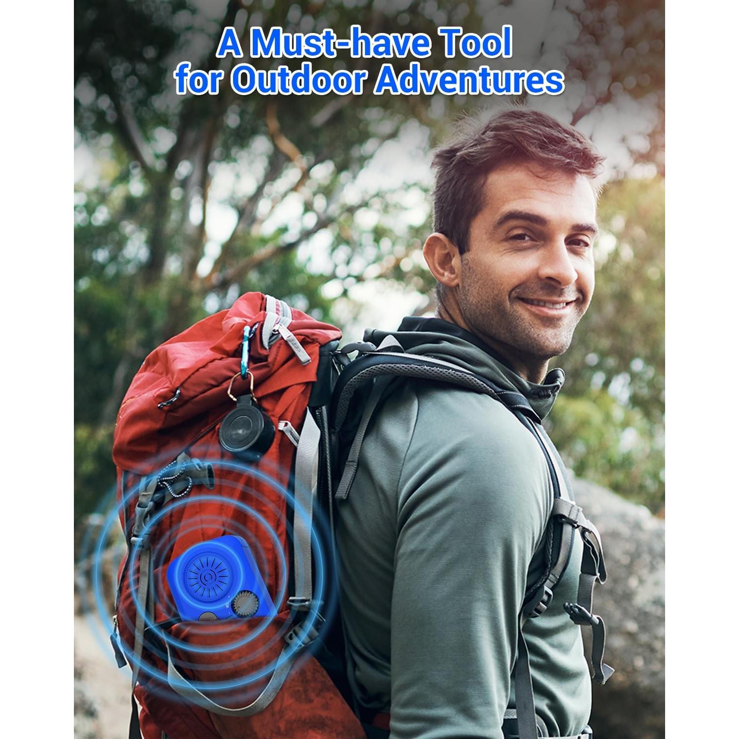 Radio de Manivela de Emergencia Esky 2000mAh AM/FM NOAA Azul