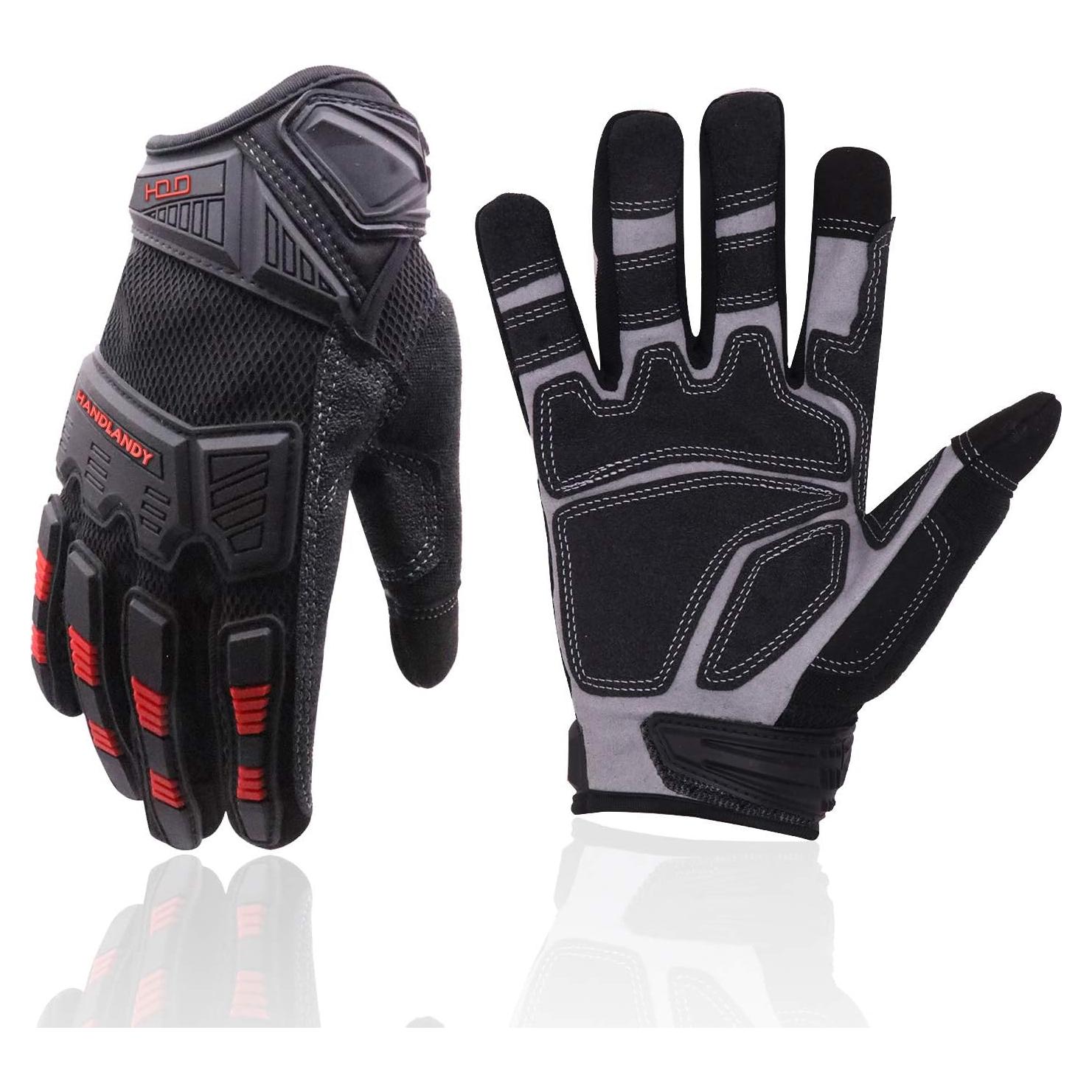 Guantes de Trabajo HANDLANDY Táctiles, Ajuste Flexible y Transpirable