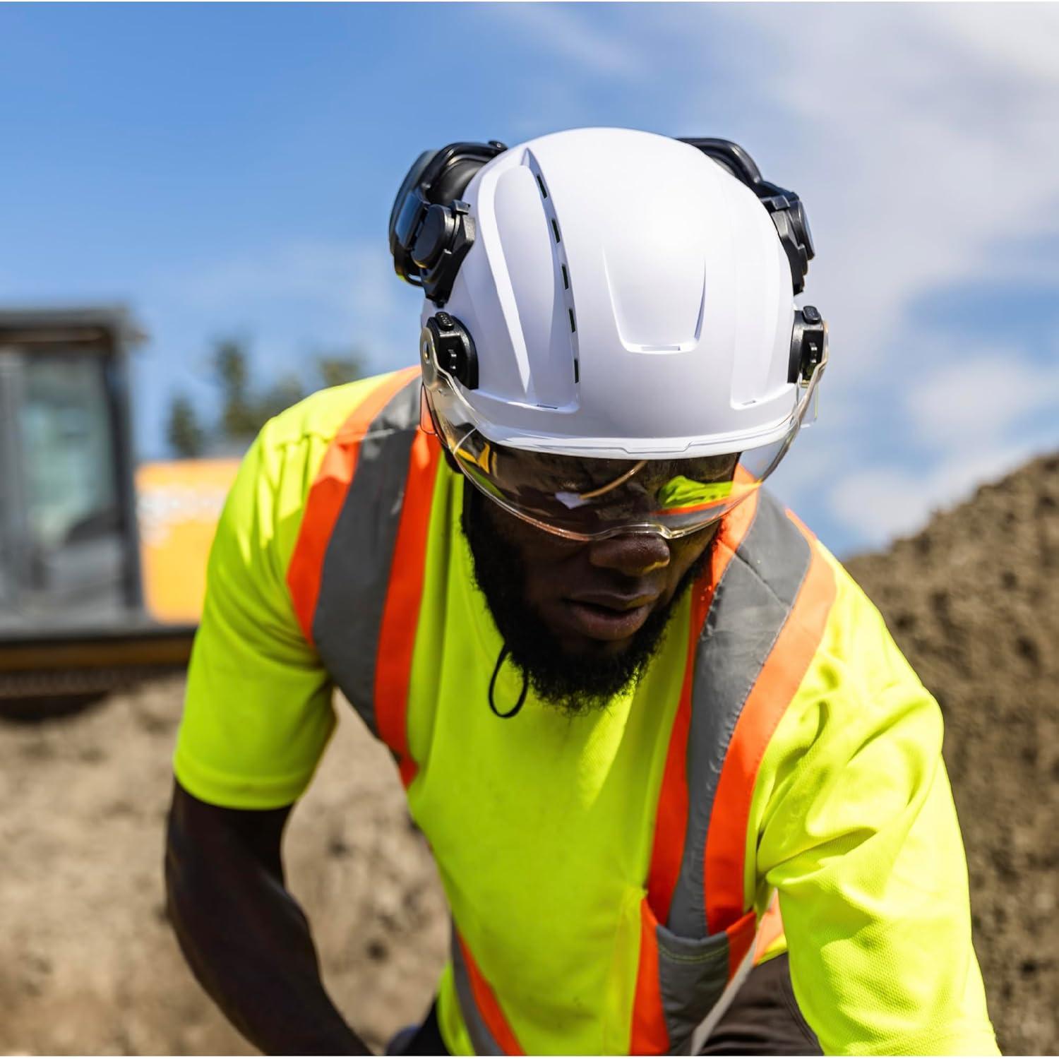 Casco de Seguridad GE GH500W, Ajustable, Ventilado, ABS