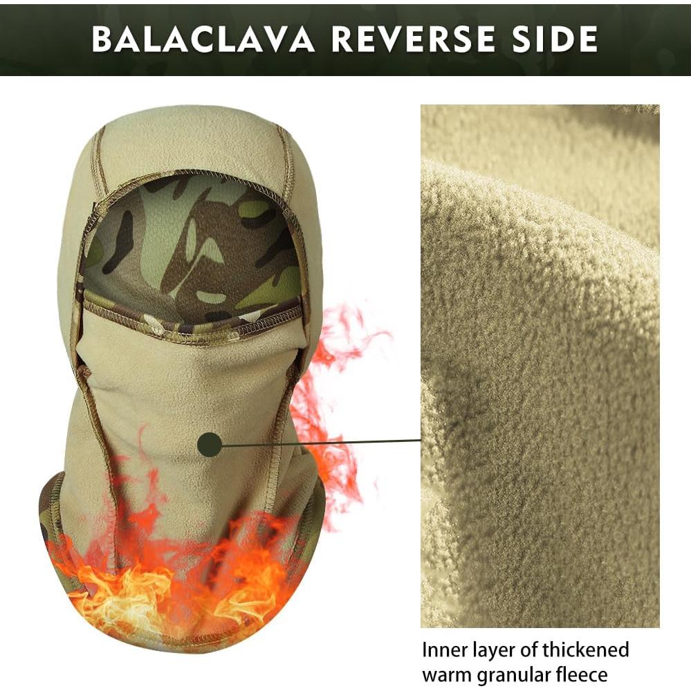 Pasamontañas Camo Invierno Forrado Polar Unisex