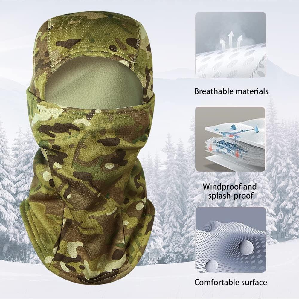 Pasamontañas Camo Invierno Forrado Polar Unisex