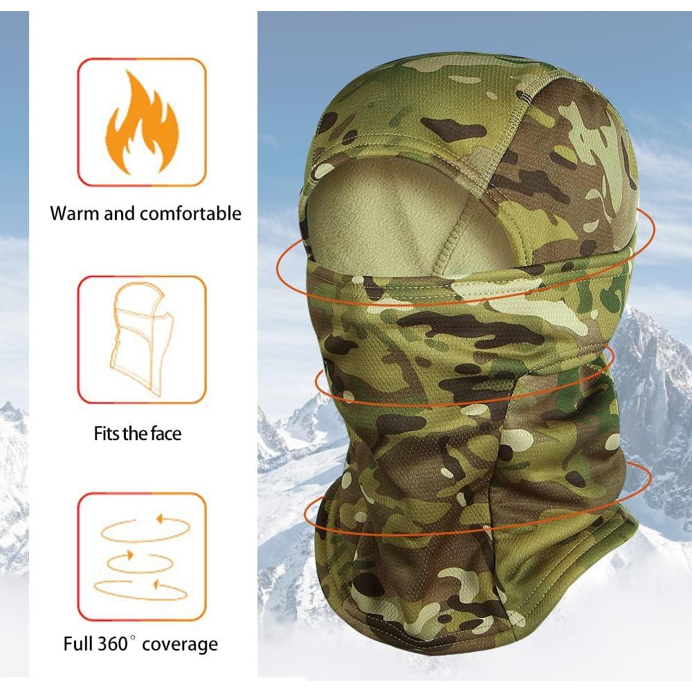 Pasamontañas Camo Invierno Forrado Polar Unisex