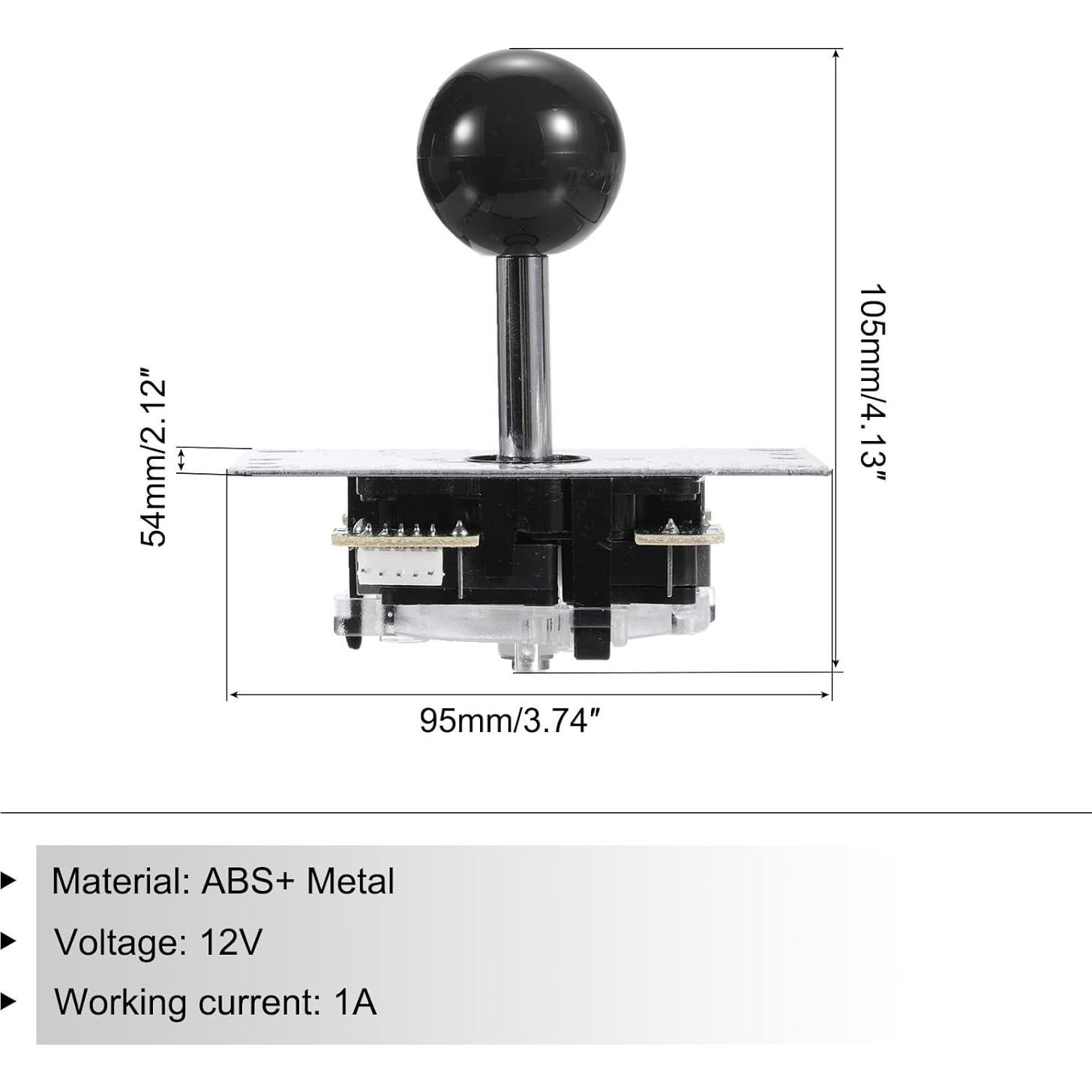 Kit Joystick DIY MECCANIXITY para Arcade PC Negro 5 Pin