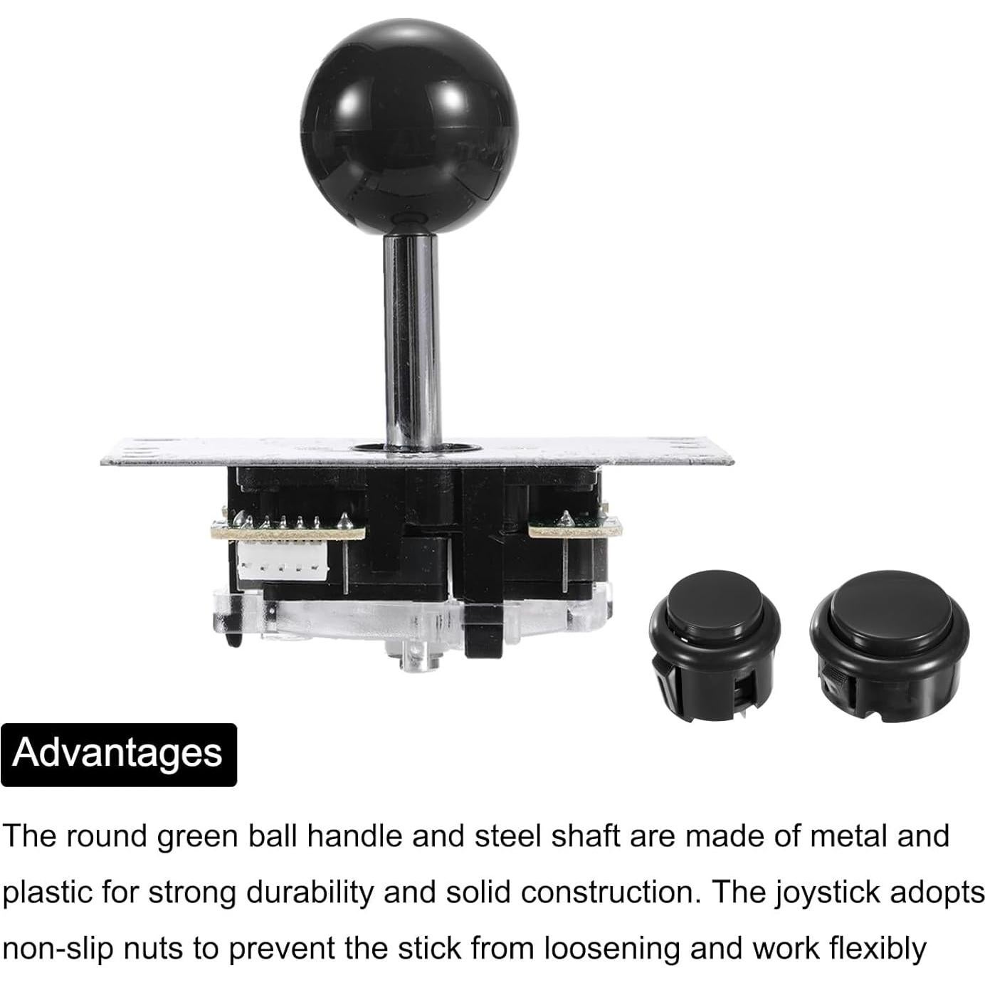 Kit Joystick DIY MECCANIXITY para Arcade PC Negro 5 Pin