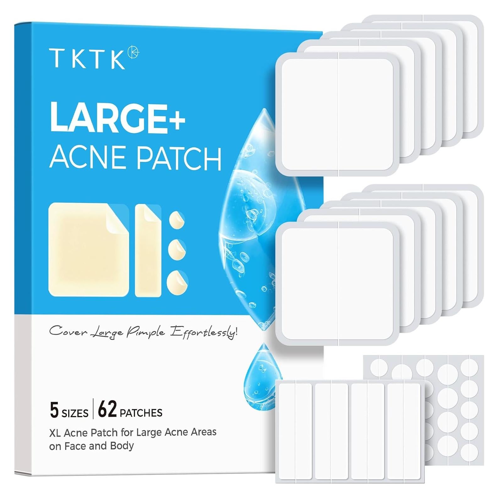 Parches para Granos XL TKTK 60 mm Hidrocoloide 62 Piezas