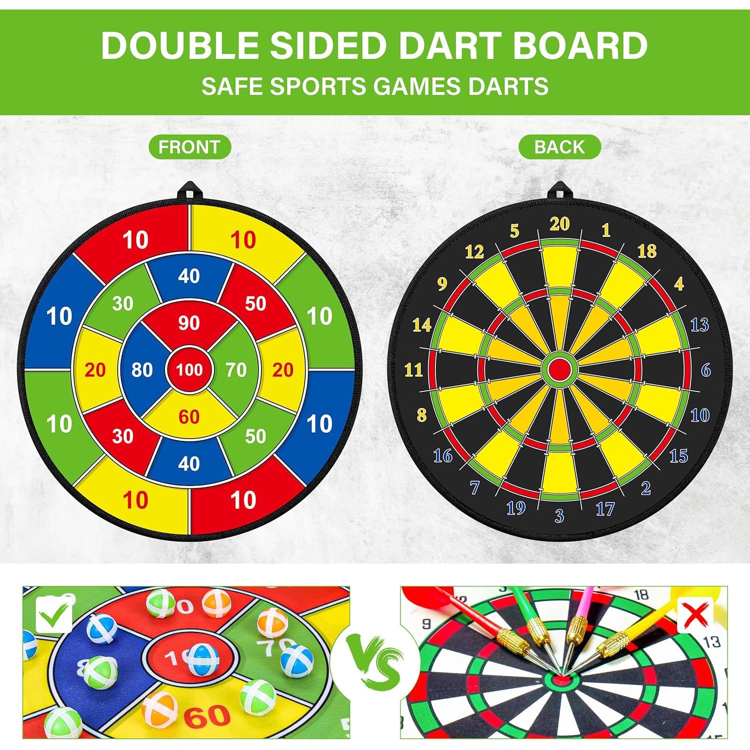 Tablero de Dardos Grande MINIFUN Doble Cara 73.66 cm