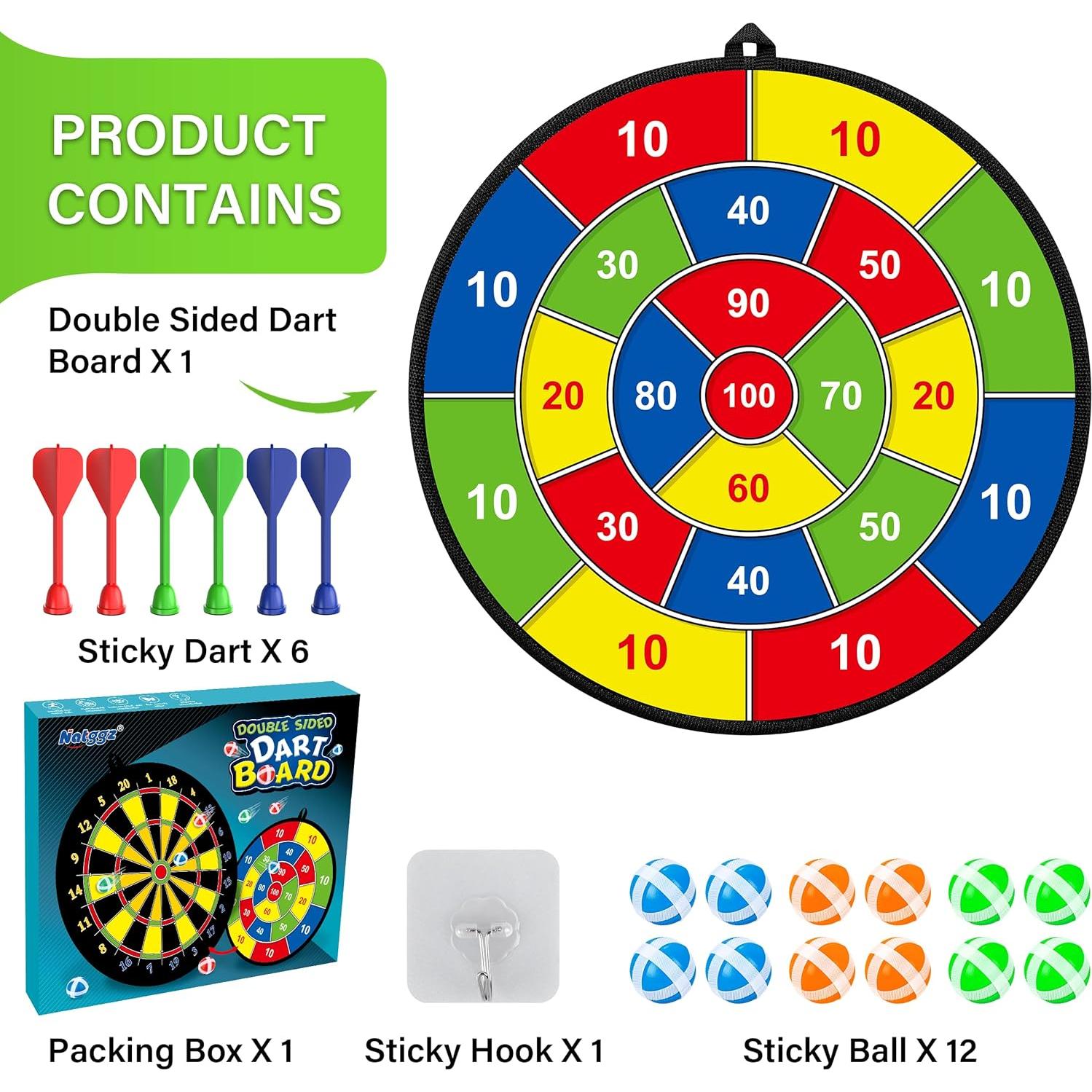 Tablero de Dardos Grande MINIFUN Doble Cara 73.66 cm