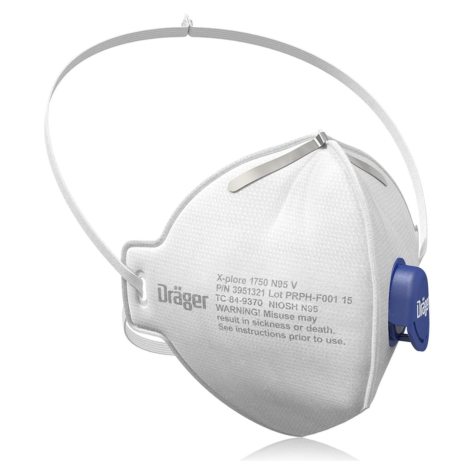 Máscara desechable Dräger X-plore 1750 V | Paquete 15 unidades