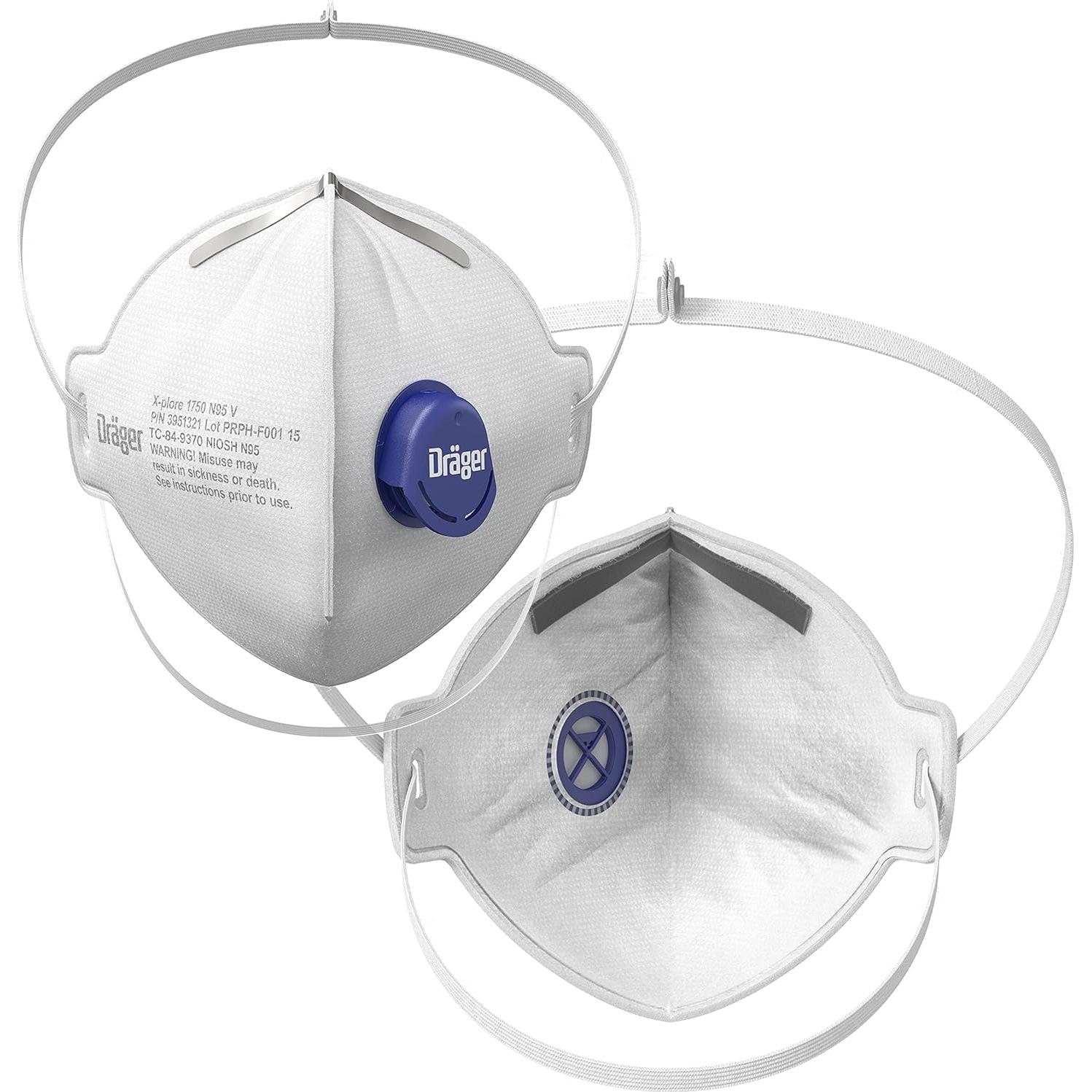 Máscara desechable Dräger X-plore 1750 V | Paquete 15 unidades