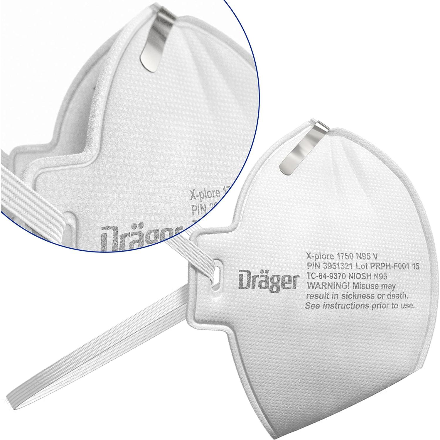 Máscara desechable Dräger X-plore 1750 V | Paquete 15 unidades