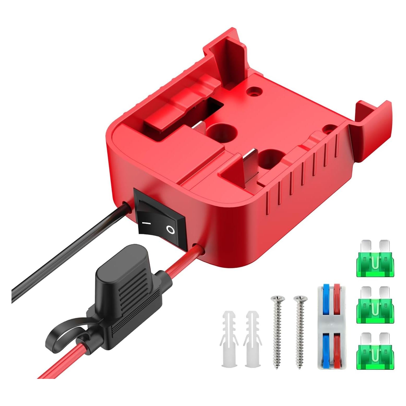 Adaptador de Batería Kzreect 18V para Proyectos RC con Interruptor