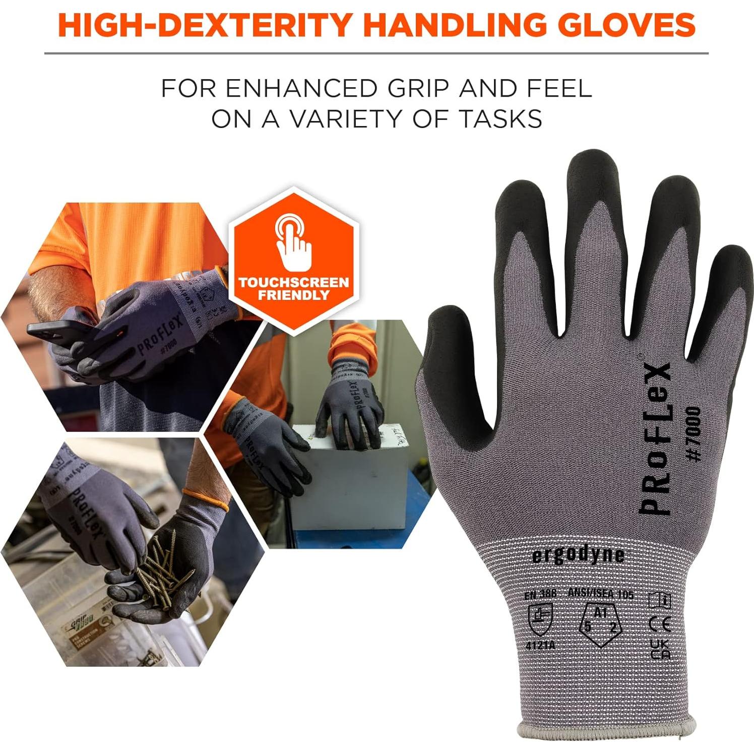Guantes de Trabajo Ergodyne ProFlex 7000 Nitrilo Mediano