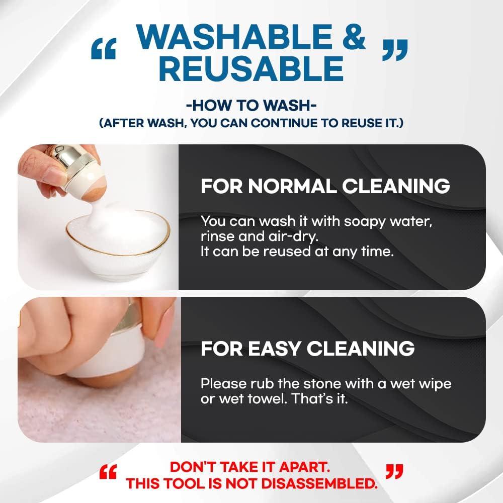 Rodillo Facial Absorbente de Aceite Volcánico ONPPLE Negro