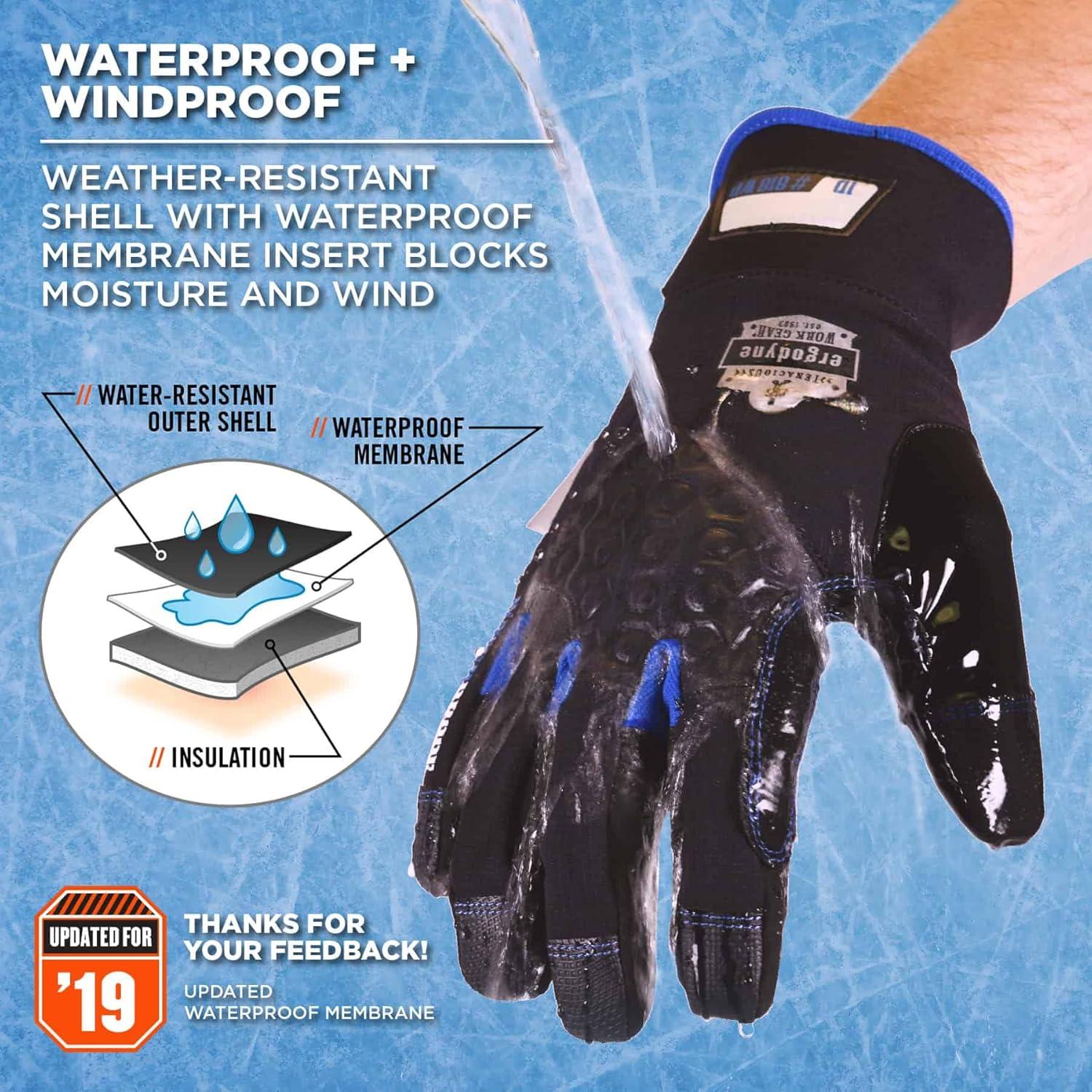 Guantes de Trabajo Térmicos Impermeables Ergodyne 818WP