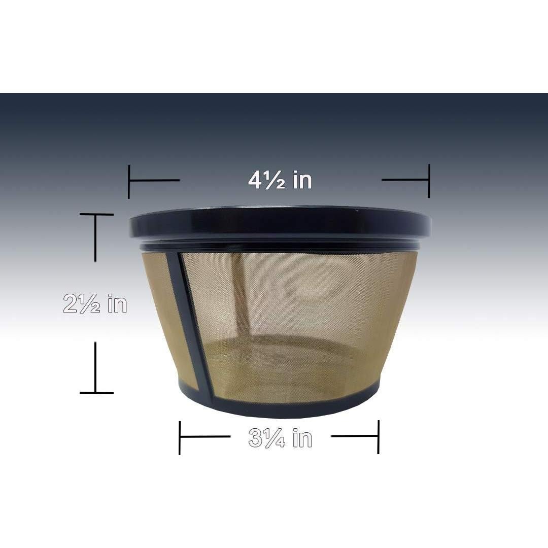 Filtro de Cesta Reutilizable GoldTone para Cafeteras 2 Piezas