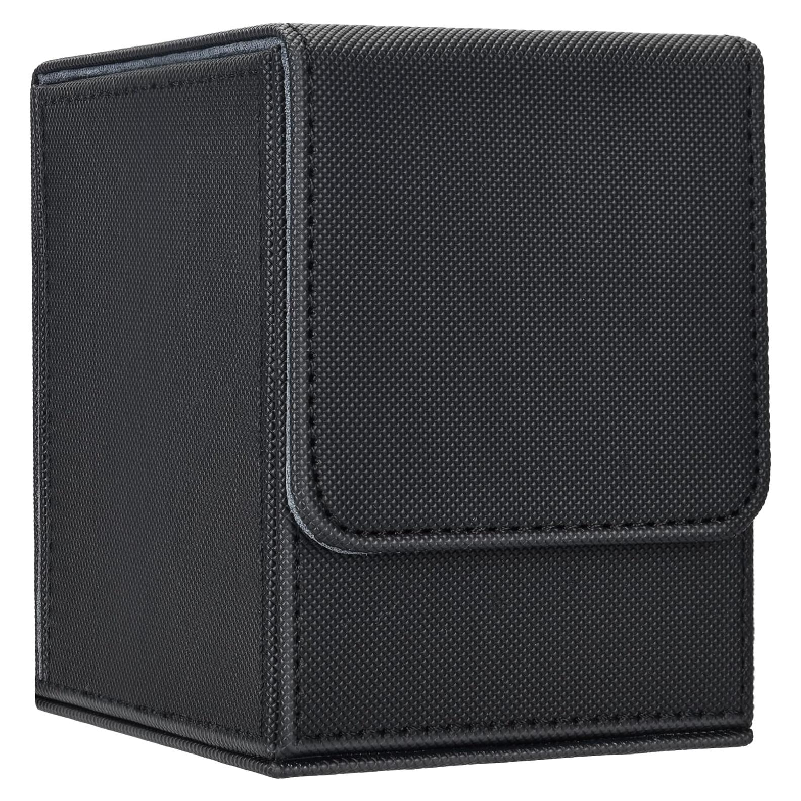 Caja de Deck Zettokete para 100 Cartas Doble Manga - Negro