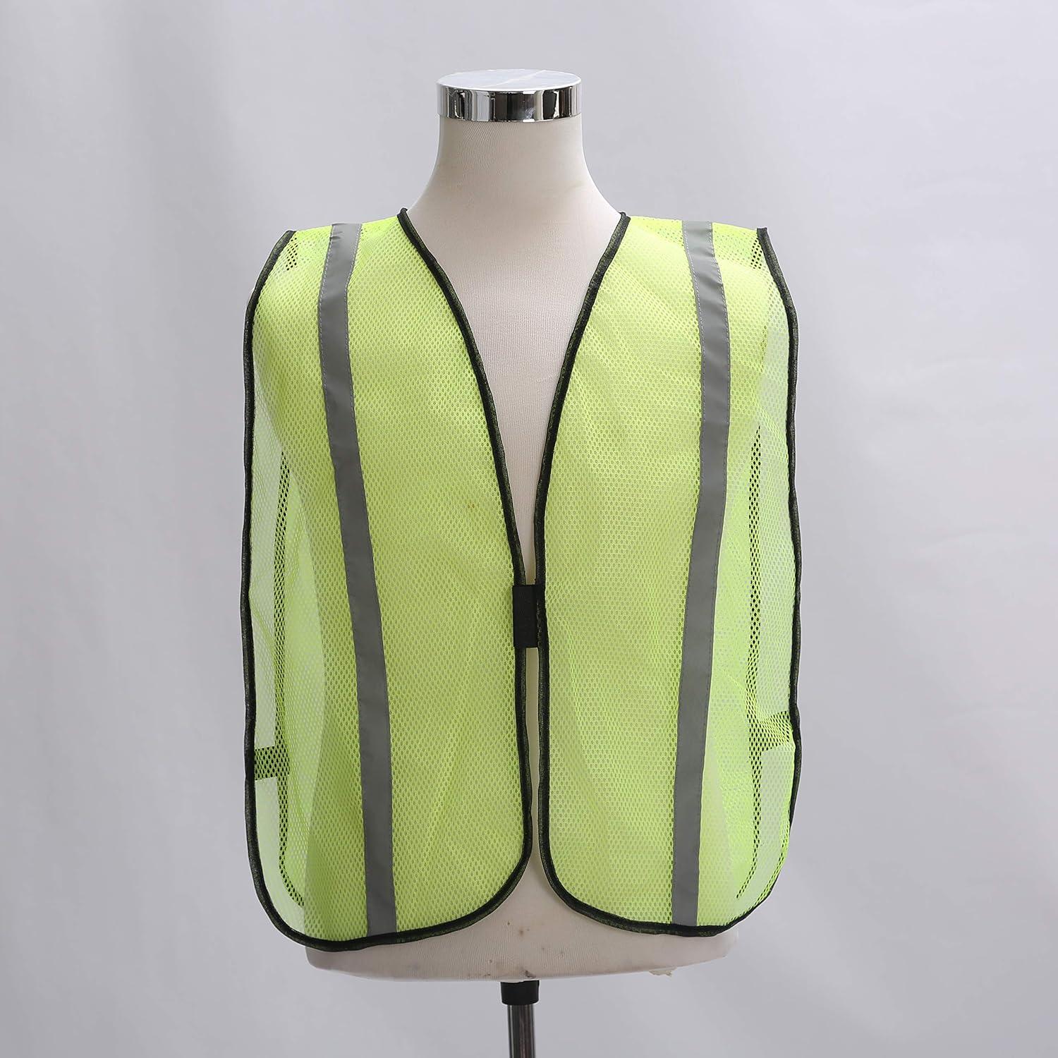 Chaleco de Seguridad ZOJO Alta Visibilidad Ajustable 10 Piezas