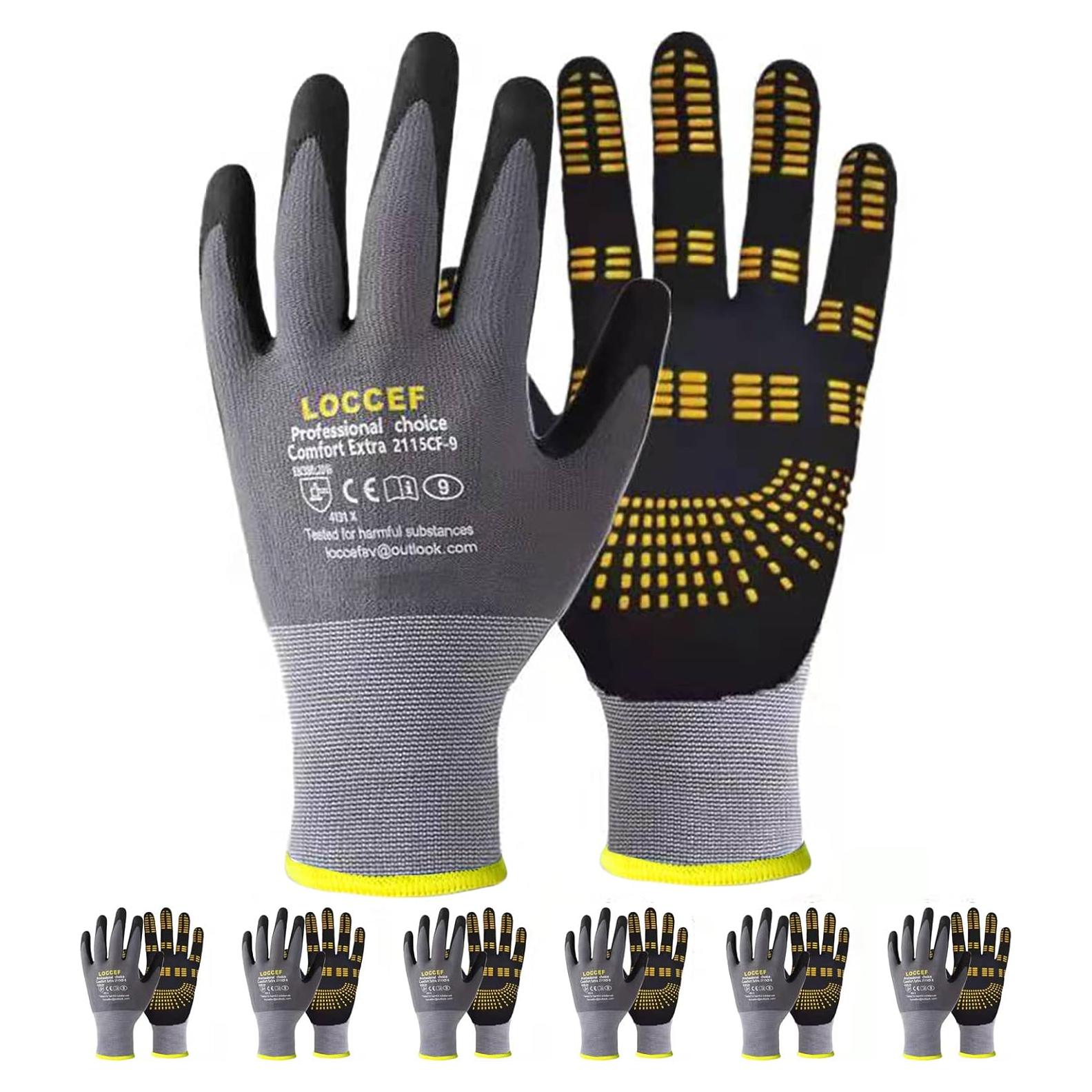 Guantes de Trabajo MicroFoam Nitrilo 6 Pares Adulto Unisex