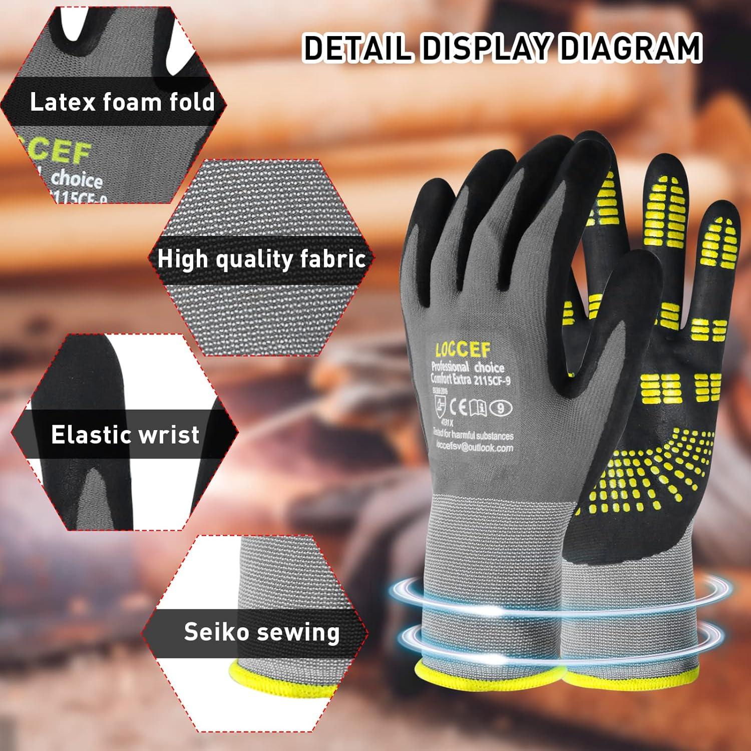 Guantes de Trabajo MicroFoam Nitrilo 6 Pares Adulto Unisex