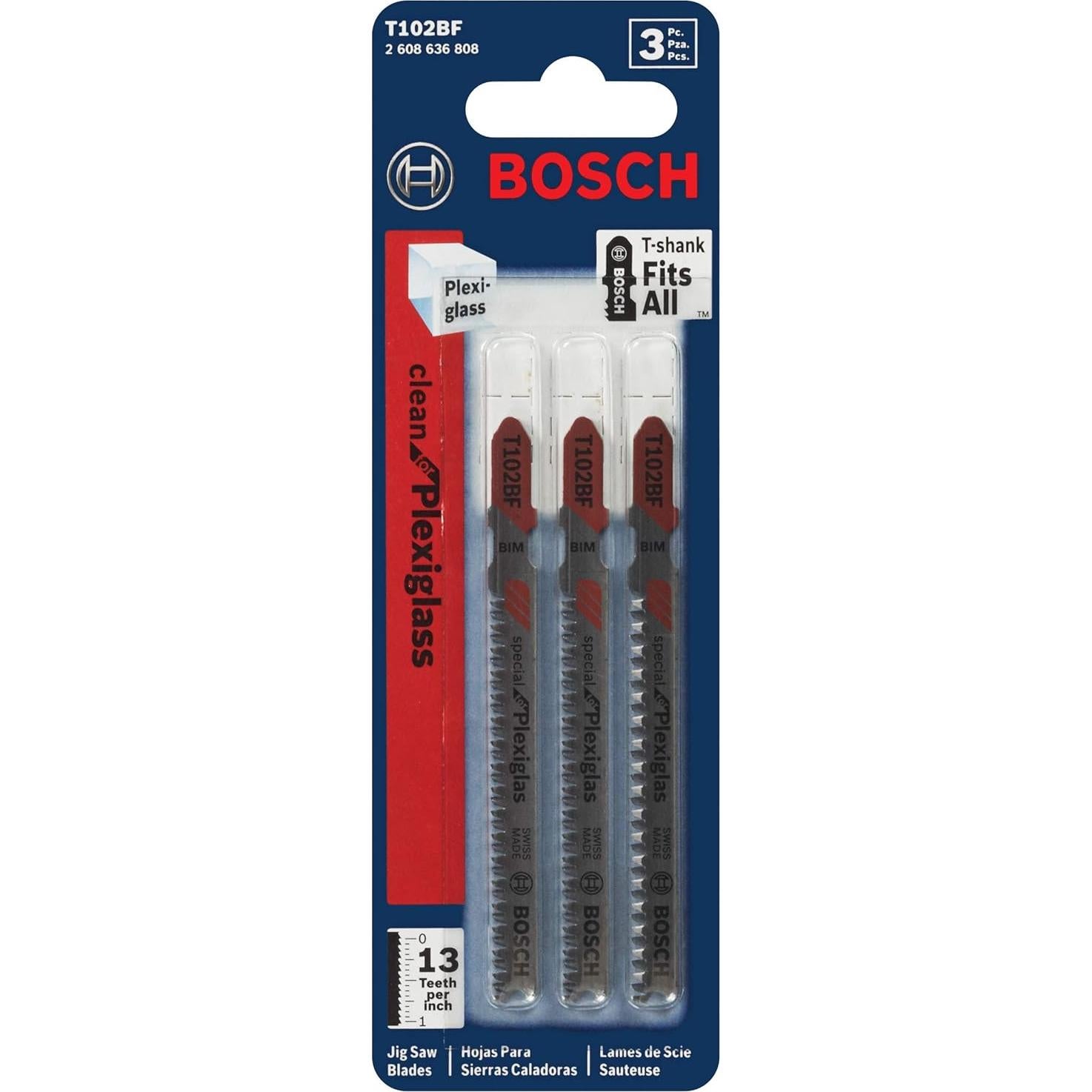 Sierra de Calar Bosch T102BF 3 Piezas 6.67 cm Bi-Metal