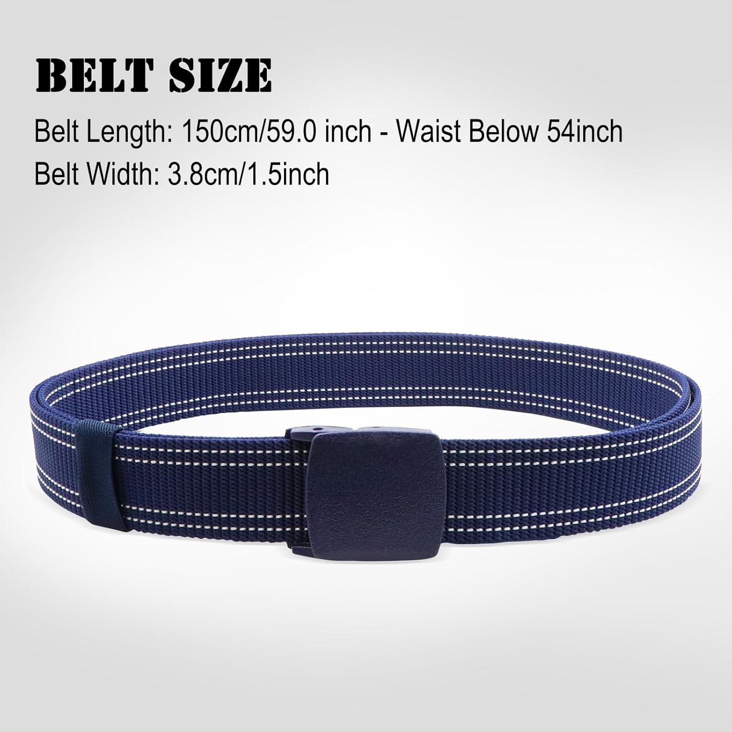 Cinturón Táctico Militar Nylon Ajustable 150 cm Azul