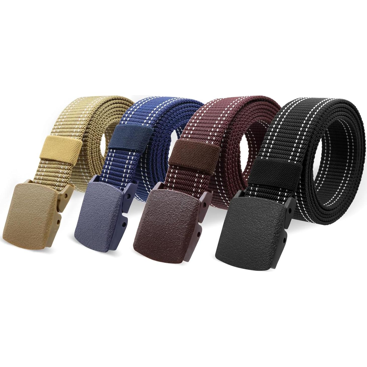 Cinturón Táctico Militar Nylon Ajustable 150 cm Azul