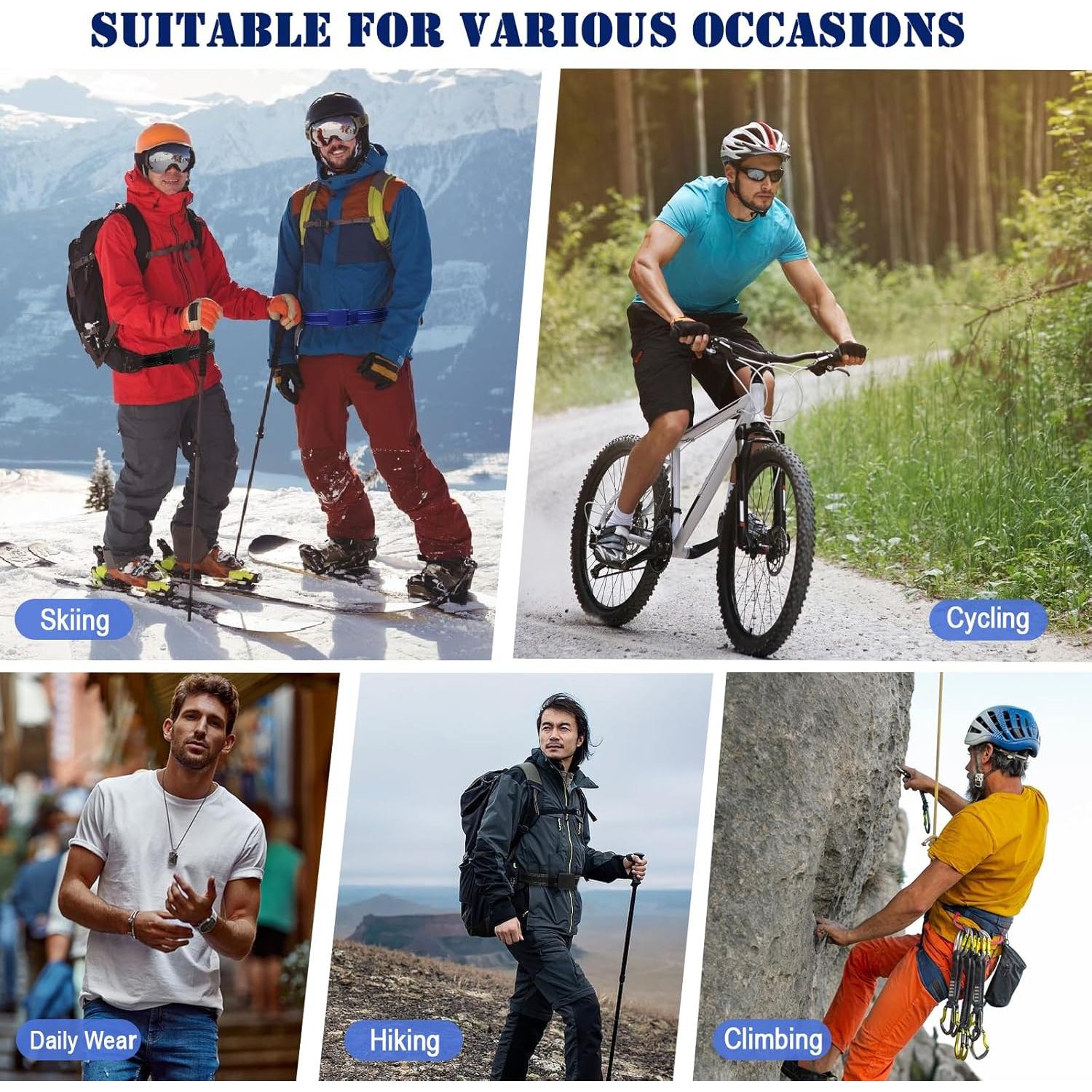 Cinturón Táctico Militar Nylon Ajustable 150 cm Azul