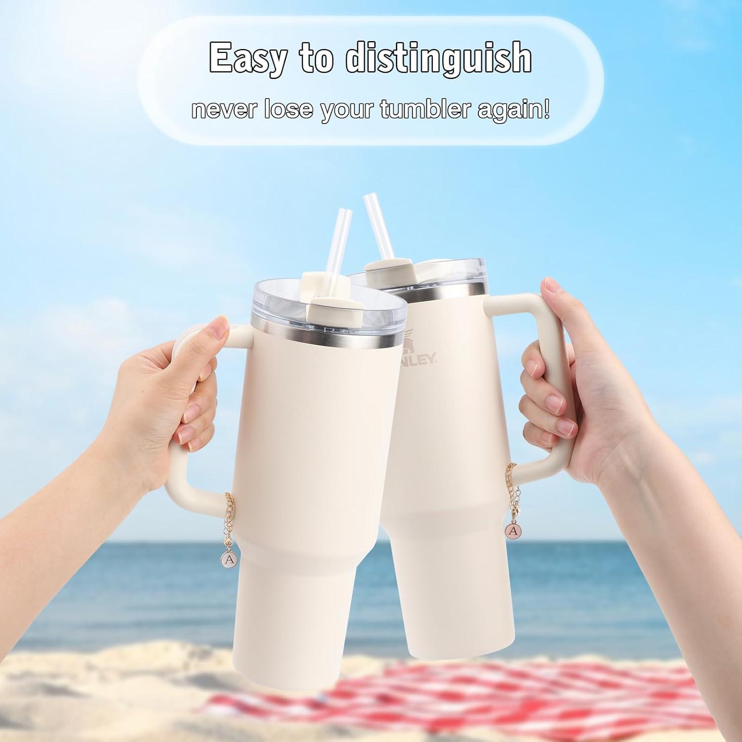 2PC Encantos de Letra para Tazas Stanley y Hydro Flask