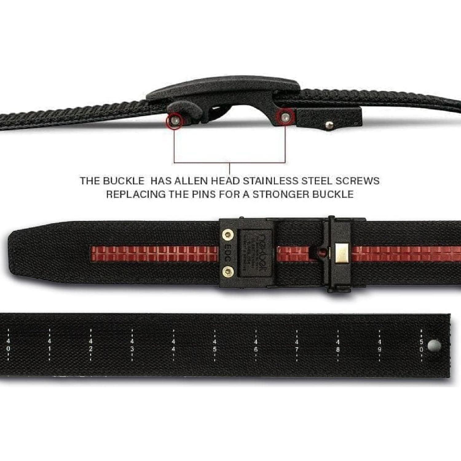 Cinturón Táctico Nexbelt Ratchet EDC Titan - Nylon Negro