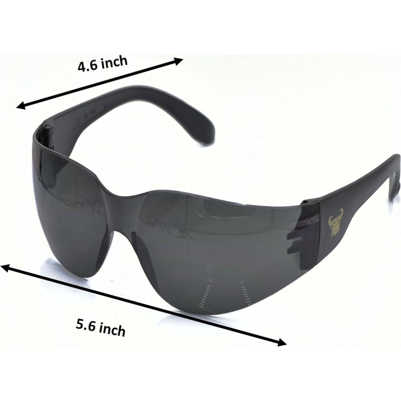 Gafas de Seguridad EyePRO 12 Piezas, Lentes Claros y Ahumados