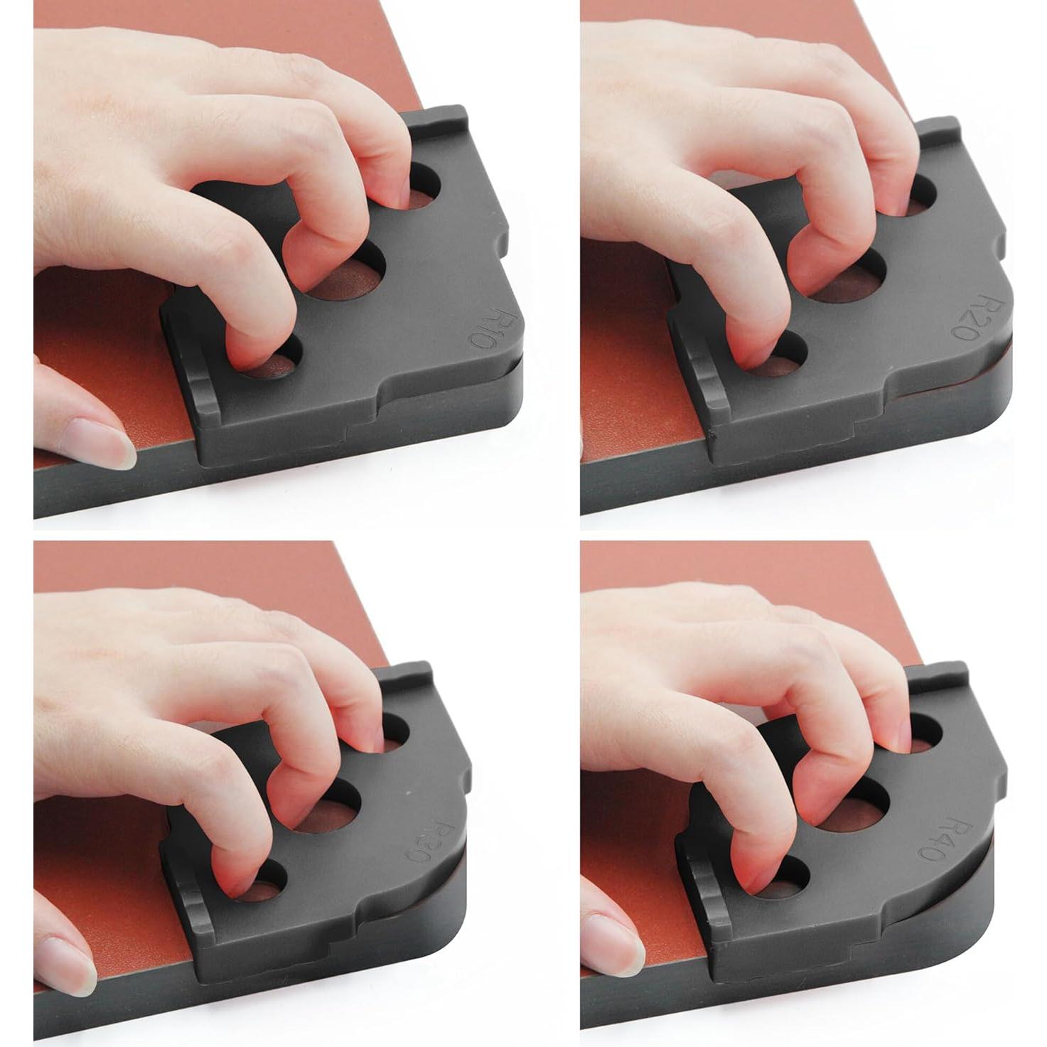 Plantillas de Router de Esquinas Radius Jig HXLPAY - 8 Radios R5 a R40