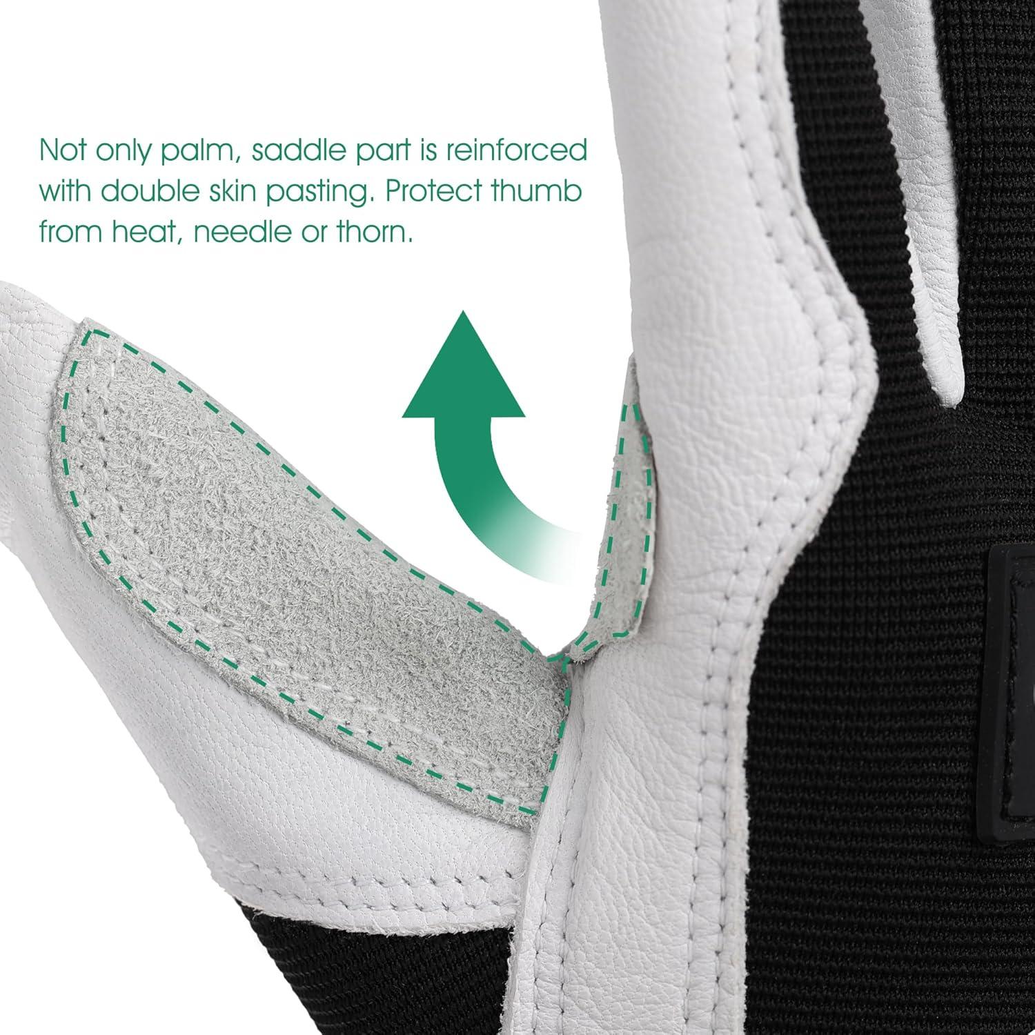 Guantes de Trabajo COOLJOB de Cuero con Agarre y Protección