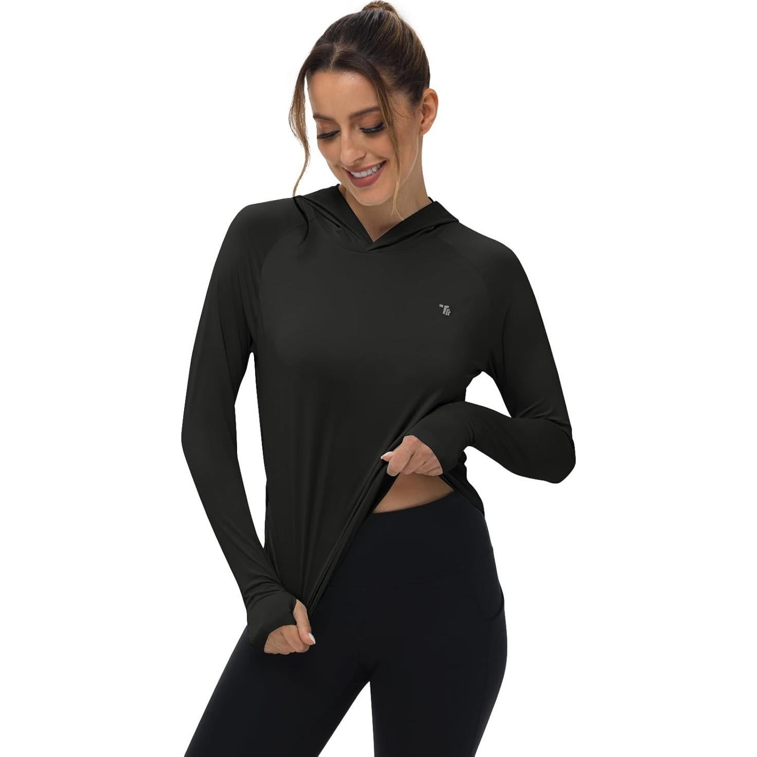 Camiseta Solar Mujer TBMPOY UPF 50+ Manga Larga con Capucha