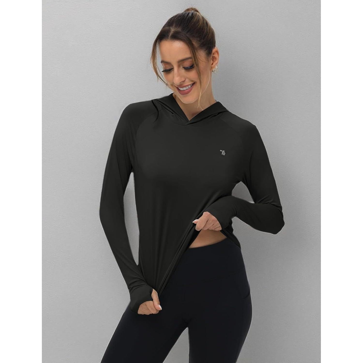 Camiseta Solar Mujer TBMPOY UPF 50+ Manga Larga con Capucha