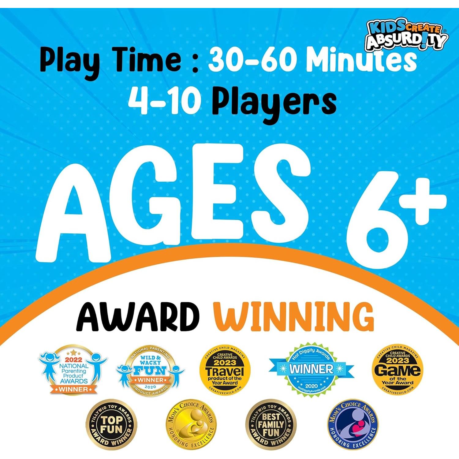 Juego de Cartas Familiar Los Niños Crean Absurdos 6-12 Años