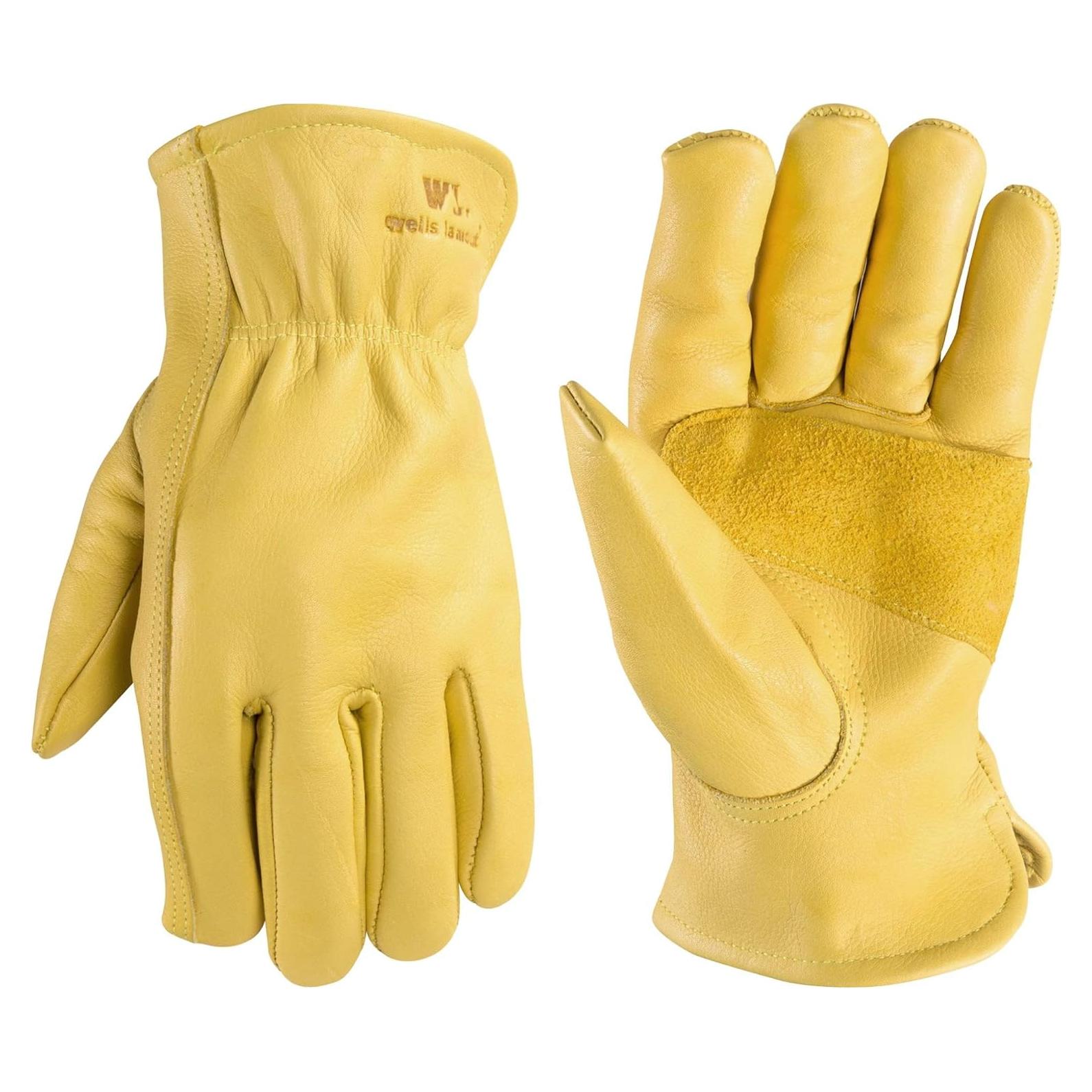 Guantes de trabajo Wells Lamont de cuero marrón XL