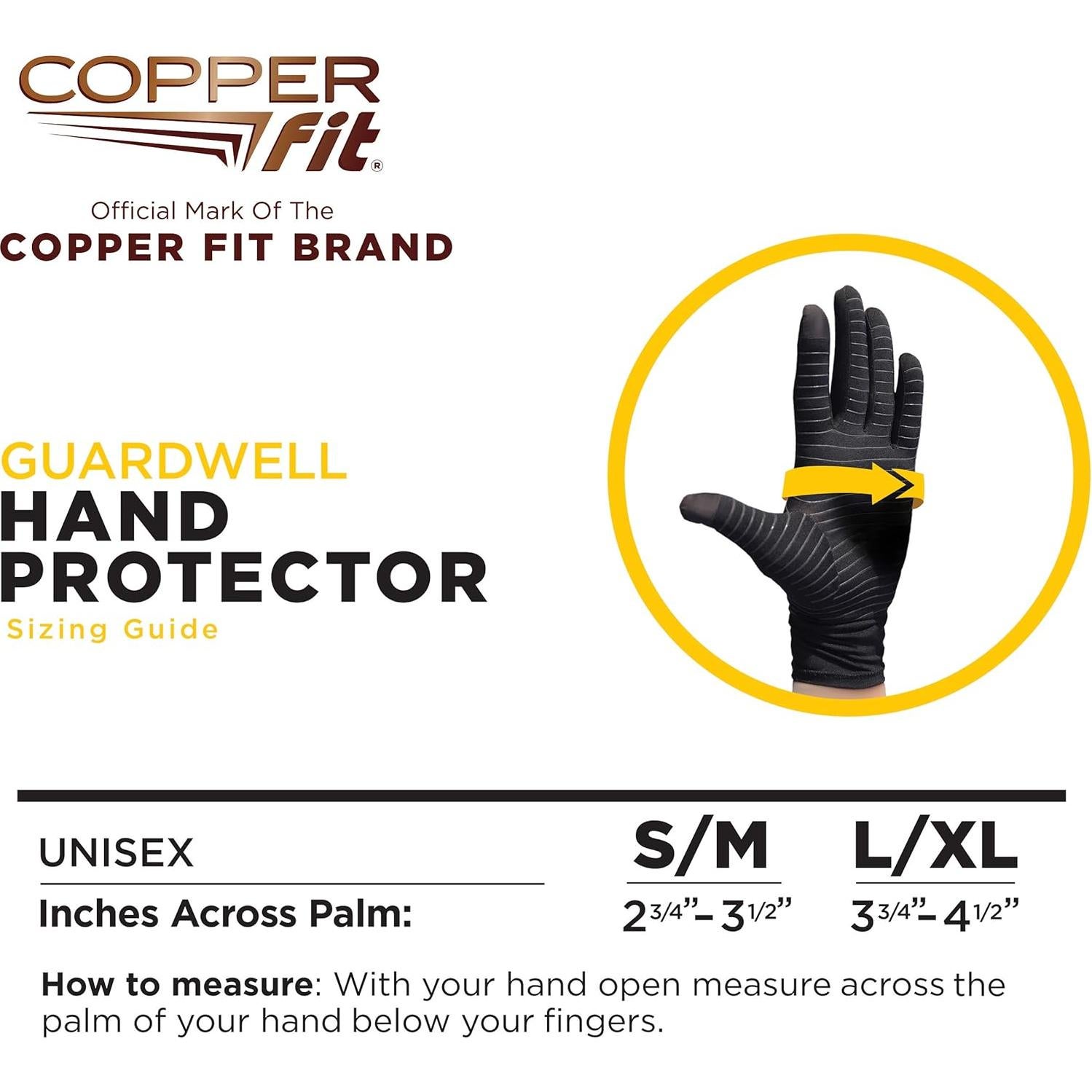 Guantes Copper Fit Guardwell Protección Completa para Manos
