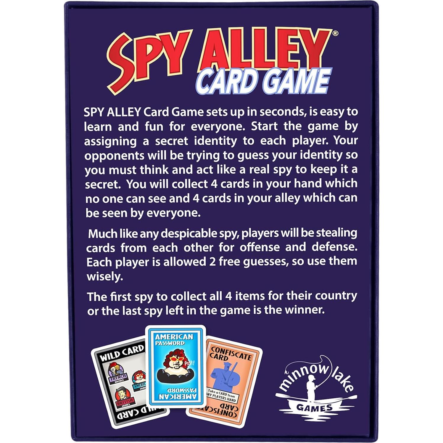 Juego de Cartas Spy Alley - Intriga Secreta para 2-6 Jugadores