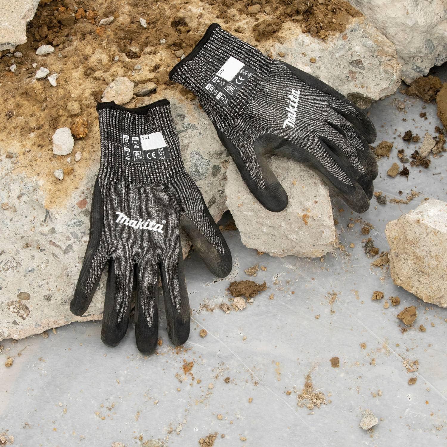 Guantes Makita FitKnit T 04145 Nivel 7 Nitrilo